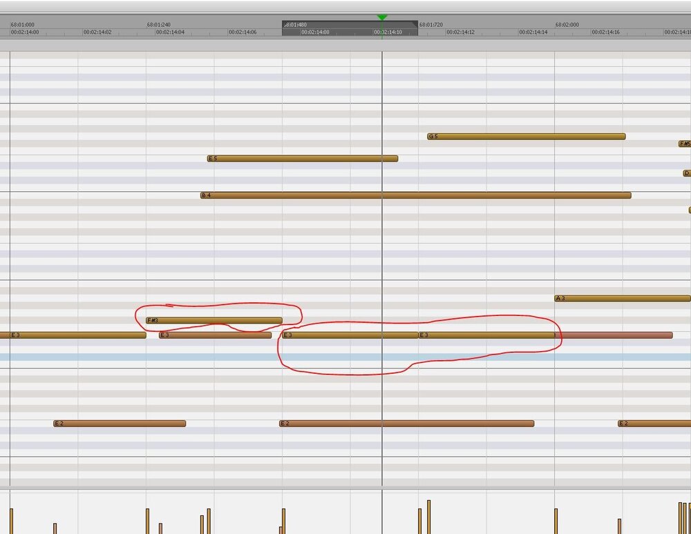 Cakewalk Cant edit MIDI notes between the lines.JPG